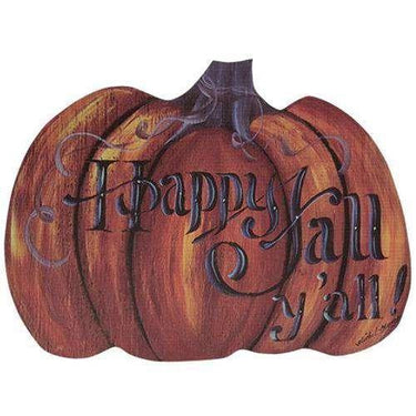 Happy Fall Y'all Pumpkin Hanger - The Fox Decor